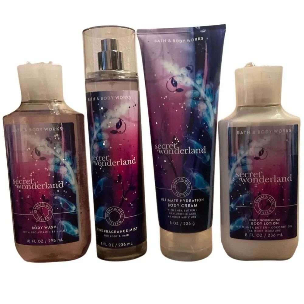 Bath and Body Works SECRET WONDERLAND 4 Piece Set